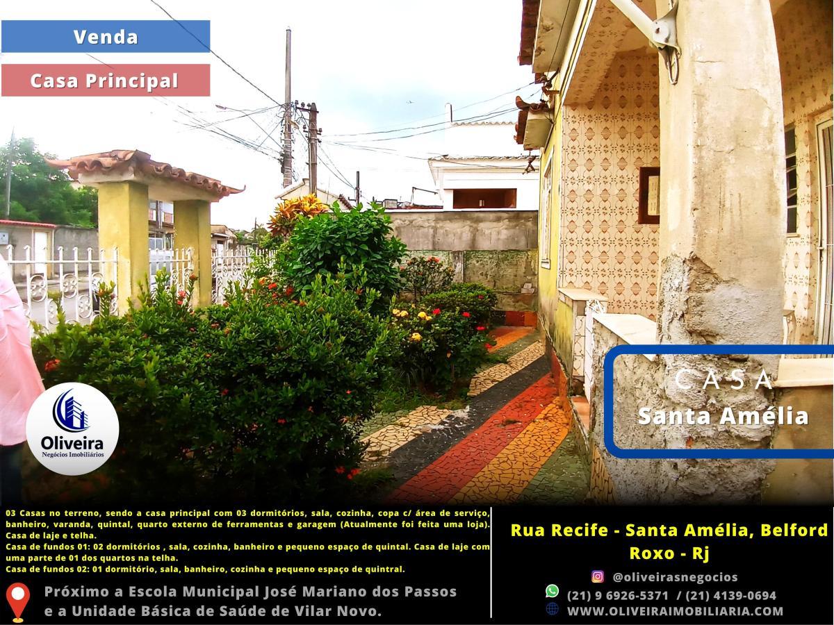 Casa para Venda, Belford Roxo / RJ, bairro Santa Amélia, 5 dormitórios ...