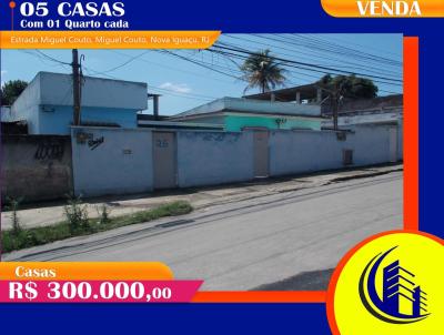 Casa para Venda, em Nova Iguaçu, bairro Miguel Couto, 5 dormitórios, 5 banheiros