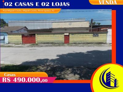 Casa para Venda, em Nova Iguaçu, bairro Miguel Couto, 4 dormitórios, 4 banheiros