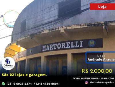Loja Comercial para Locação, em Belford Roxo, bairro Andrade Araujo, 2 banheiros, 1 vaga